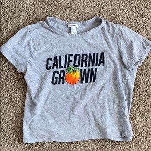 forever 21 cropped tee